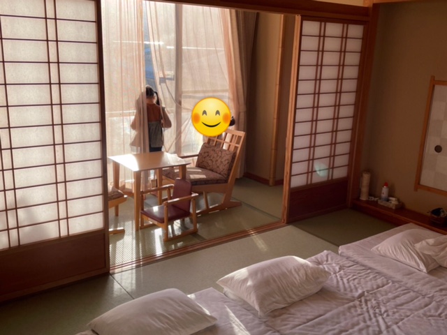 萩小町の客室の様子を撮影した写真